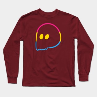 Cute Emo Skull (Pansexual Colors) Long Sleeve T-Shirt